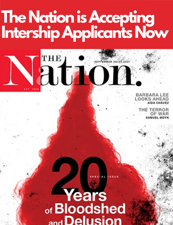 The Nation is Hiring for Six Month Editorial Internship