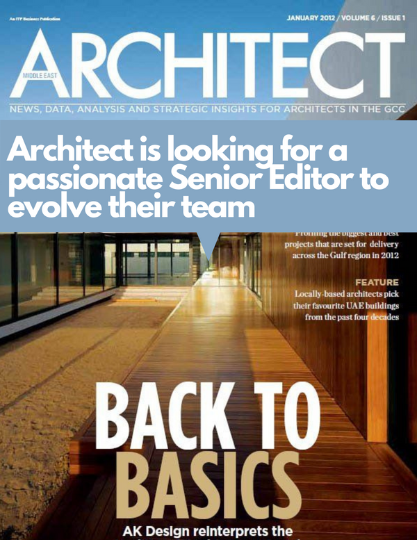 Architect Magazine is Seeking a New Editor and Writer