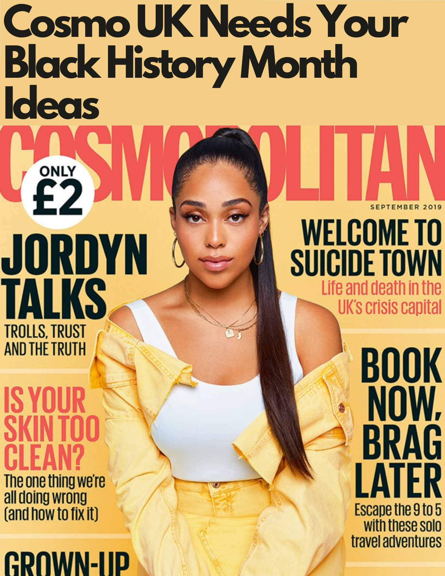 Got a Black History Month Pitch for Cosmo? Features Editor Says Send i ...