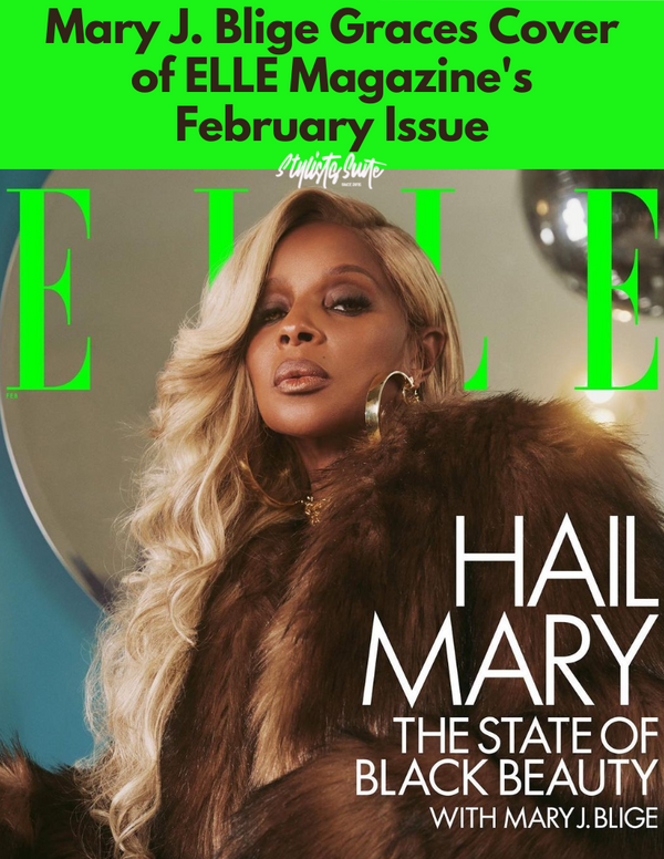 Mary J. Blige Covers ELLE Magazine's February Issue