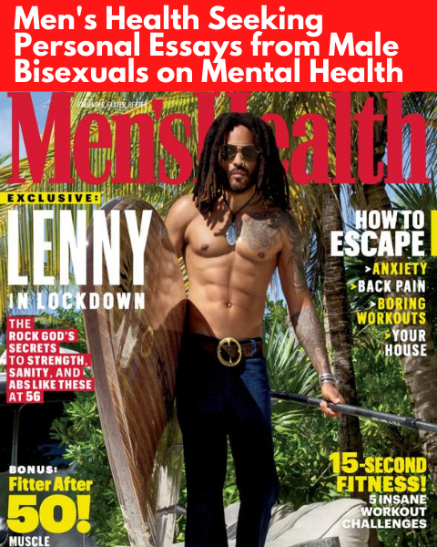 Men's Health is Seeking Personal Essays on the intersection of Male Bisexuality & Mental Health