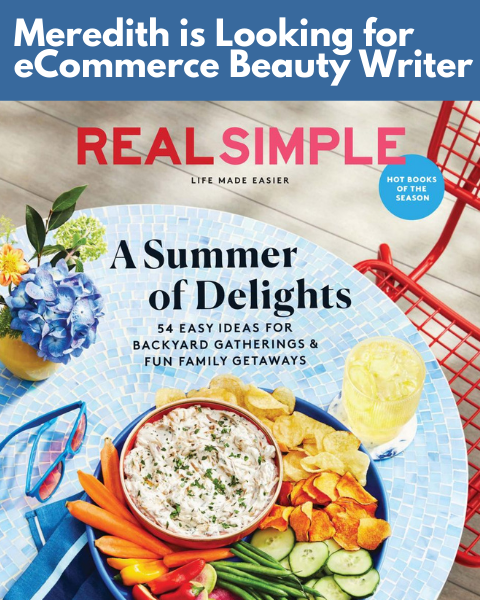 Meredith is Looking for eCommerce Beauty Writer. You should apply.