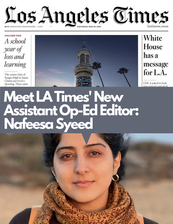 It's Always Been My Dream to Write an Op-Ed for LA Times; Here's my Chance! Yours Too!