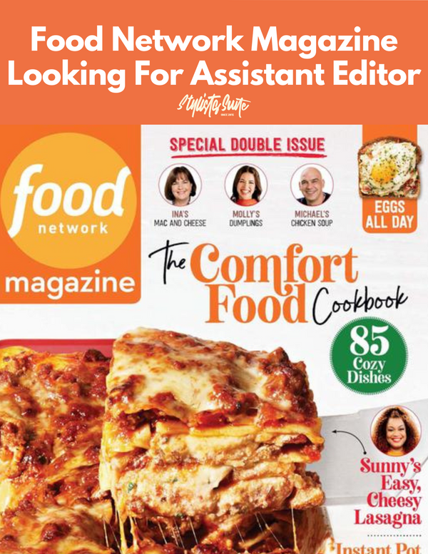 Food Network Magazine Seeking Assistant Editor