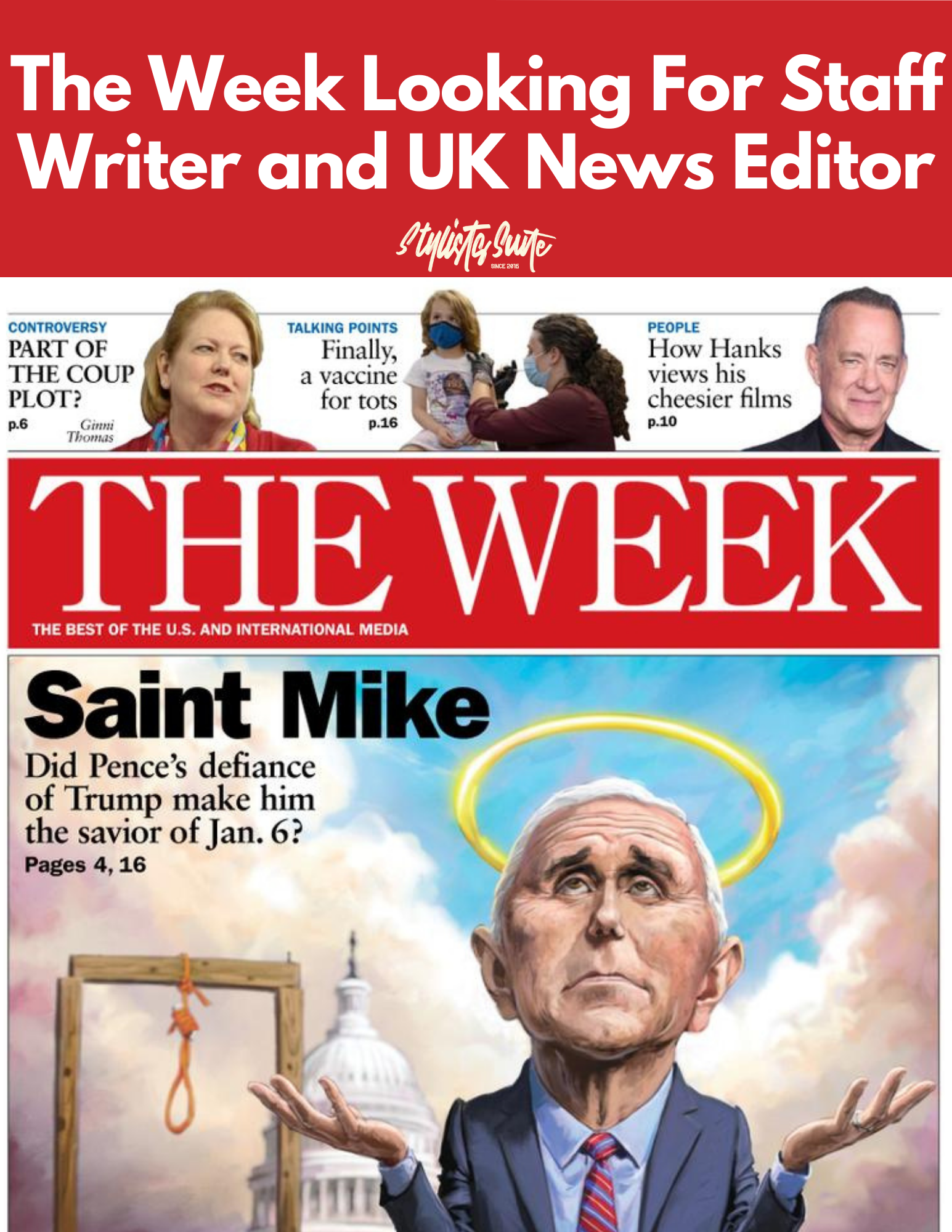 The Week Has New Opening For Staff Writer and UK News Editor. Apply No ...