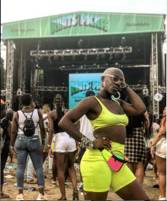 Fanny Packs & Neon Yellow Spandex Biker Shorts are back! Street Style at The Roots Picnic 2019