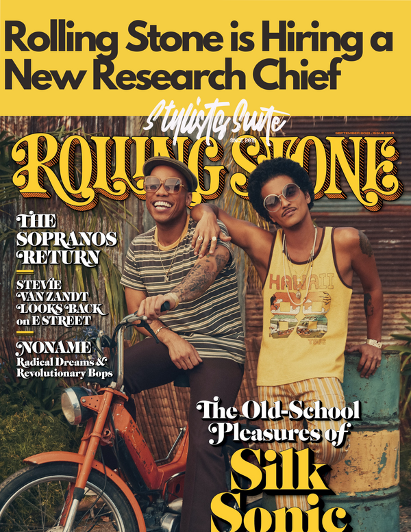 Rolling Stone is Seeking a New Research Chief to Join Their Team