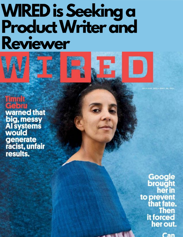 WIRED is Hiring a Product Writer and Reviewer