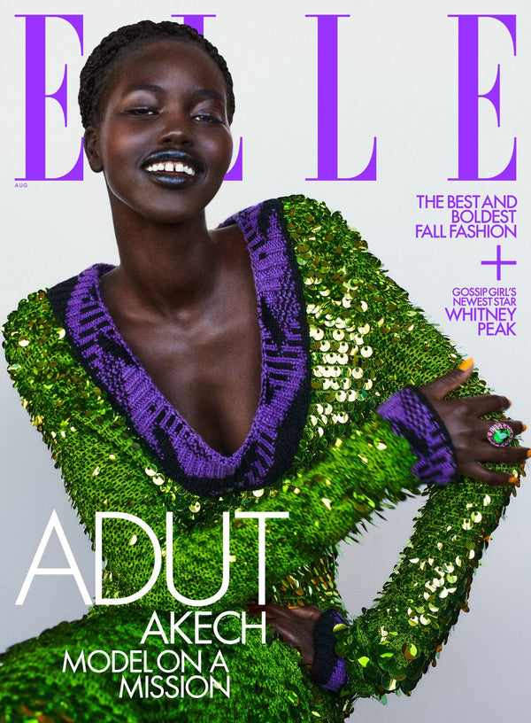 Adut Akech Is Estée Lauder's newest global brand ambassador and Covergirl for ELLE Magazine