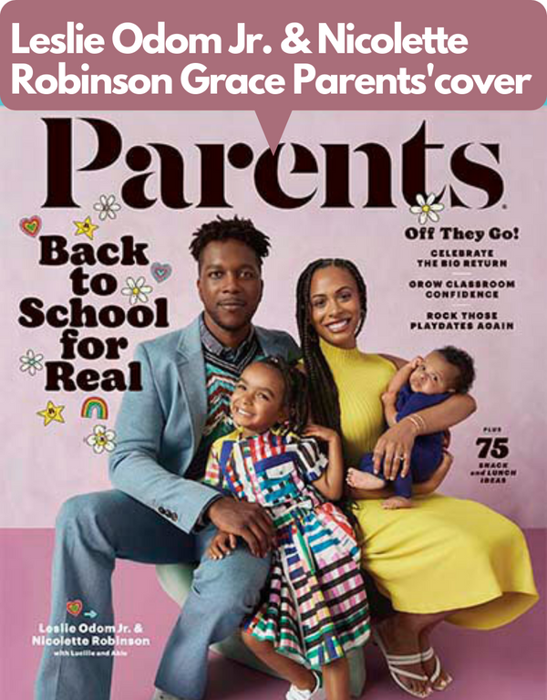 Leslie Odom Jr., Nicolette Robinson & Family Grace the Cover of Parents Magazine